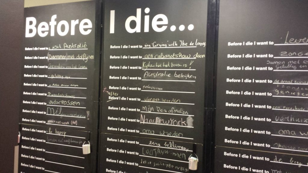Before I Die Wall vredehof