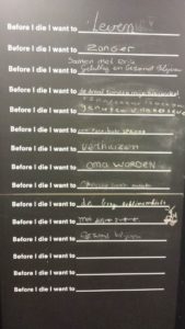 Before I Die Wall vredehof