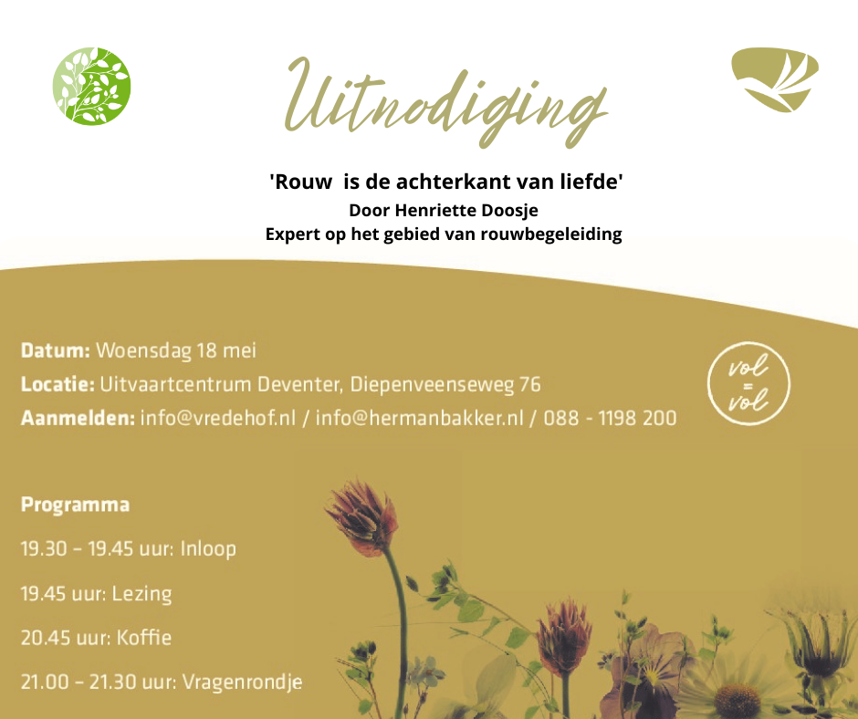 Lezing over Rouw in Deventer
